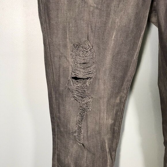 Current/Elliott The Skinny Bleach Out Night/Studs Jeans Size 25 - Picture 9 of 12